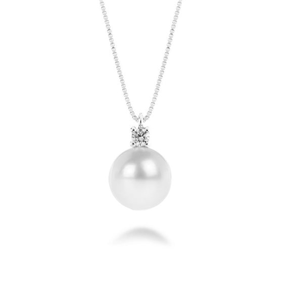Collana Lux Gioielli Donna in Oro bianco Perla CLLK0136J;005;BI - CLLK0136J;005;BI